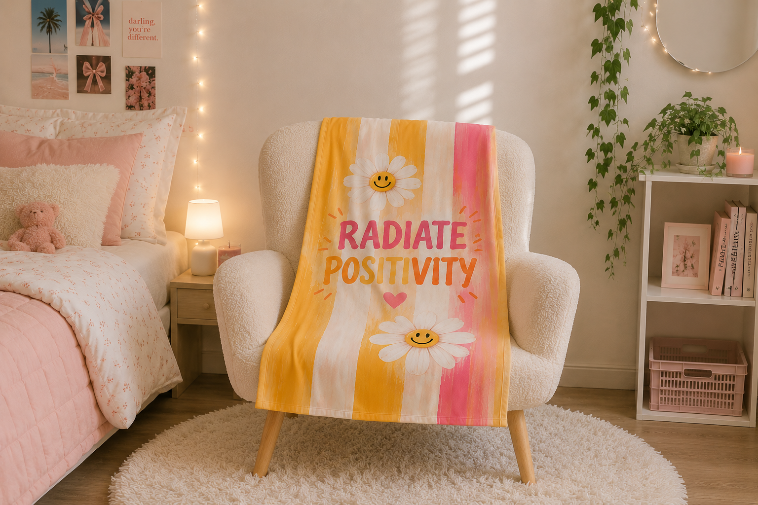 Radiate Positivity Sunflower Blanket For Her