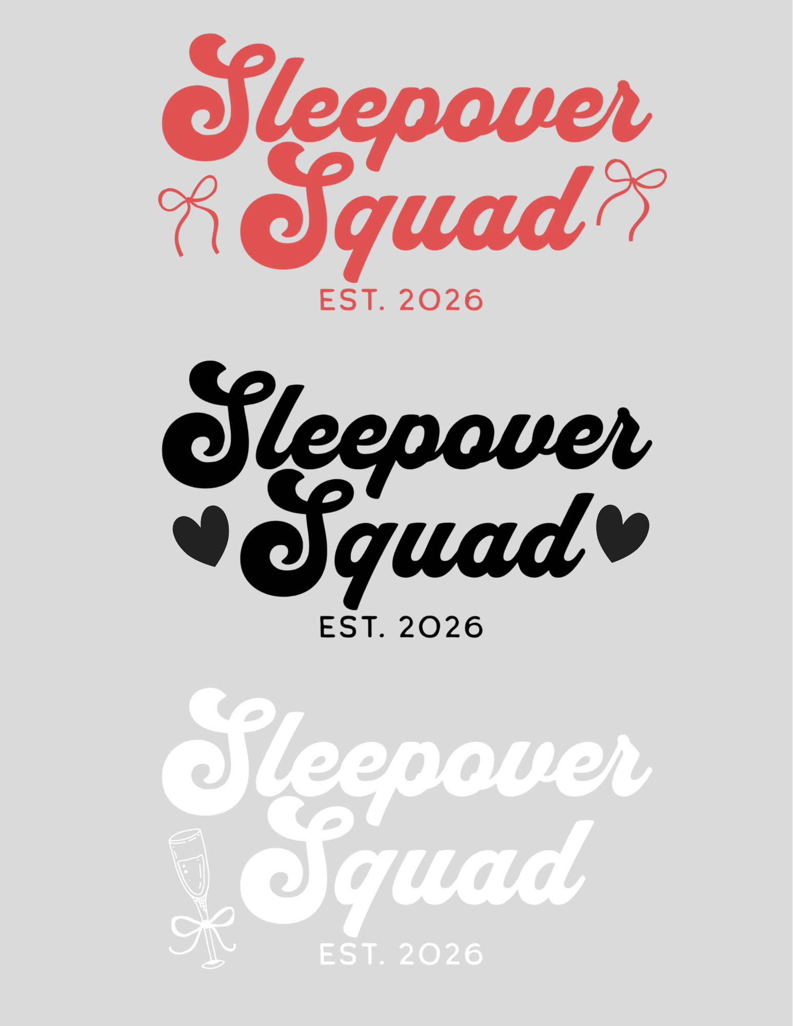 Custom Sleepover Squad Shirt