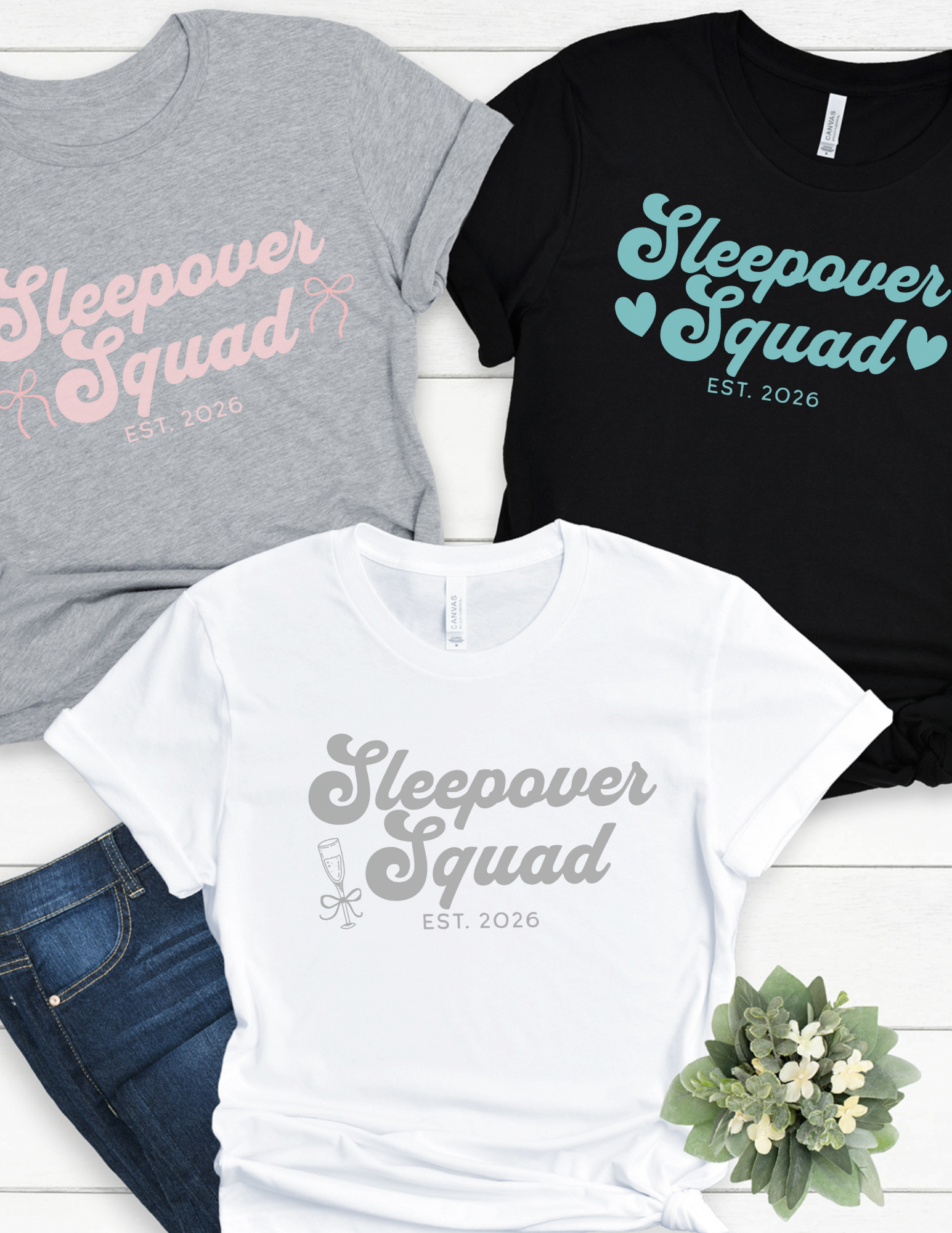 Custom Sleepover Squad Shirt