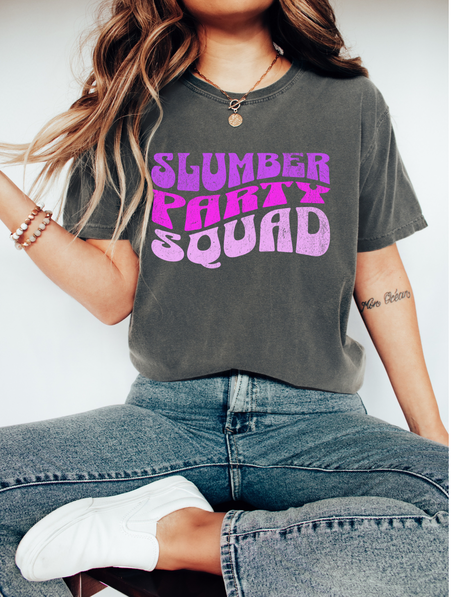 Slumber Party Squad Shirt- Comfort Colors Shirt