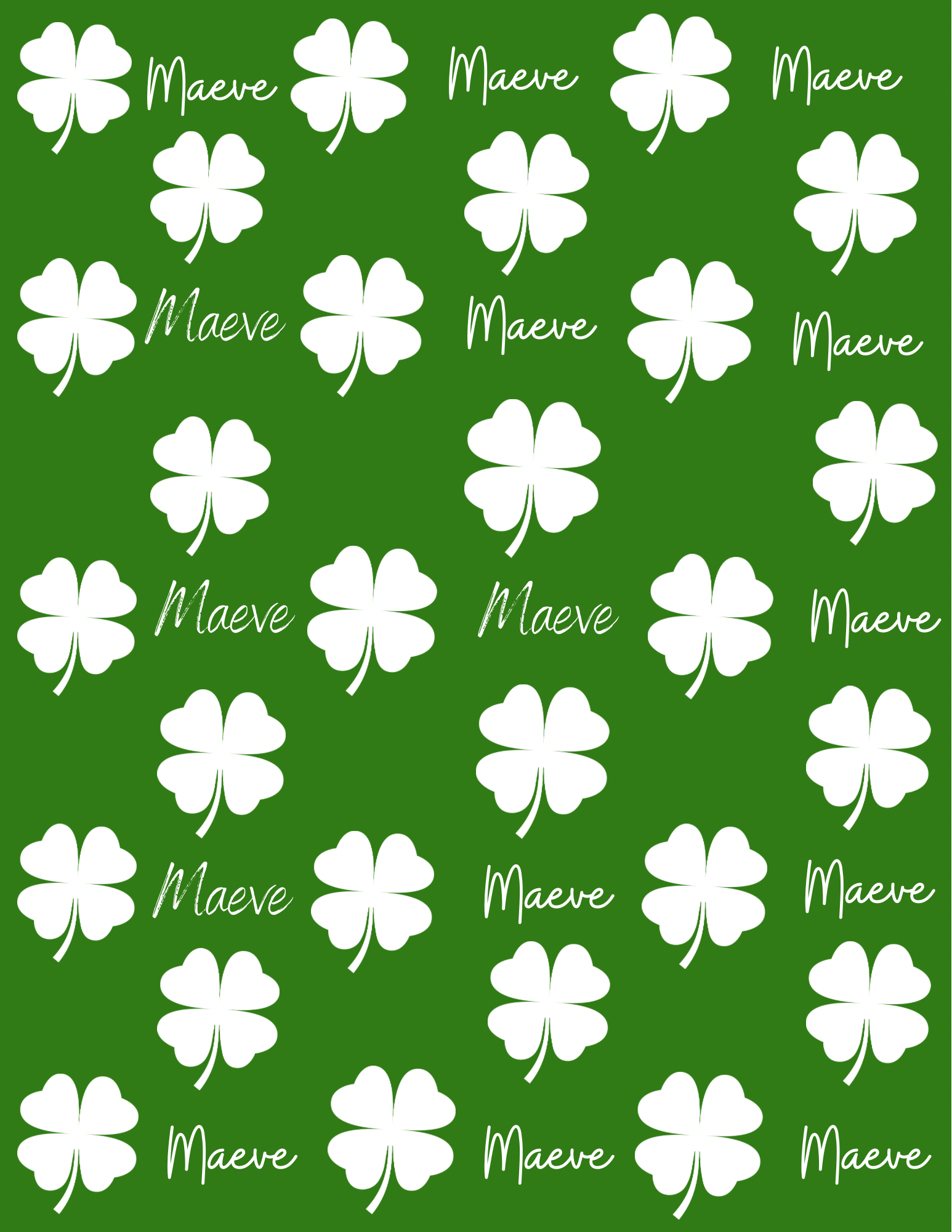 St. Patrick's Day Personalized Blanket