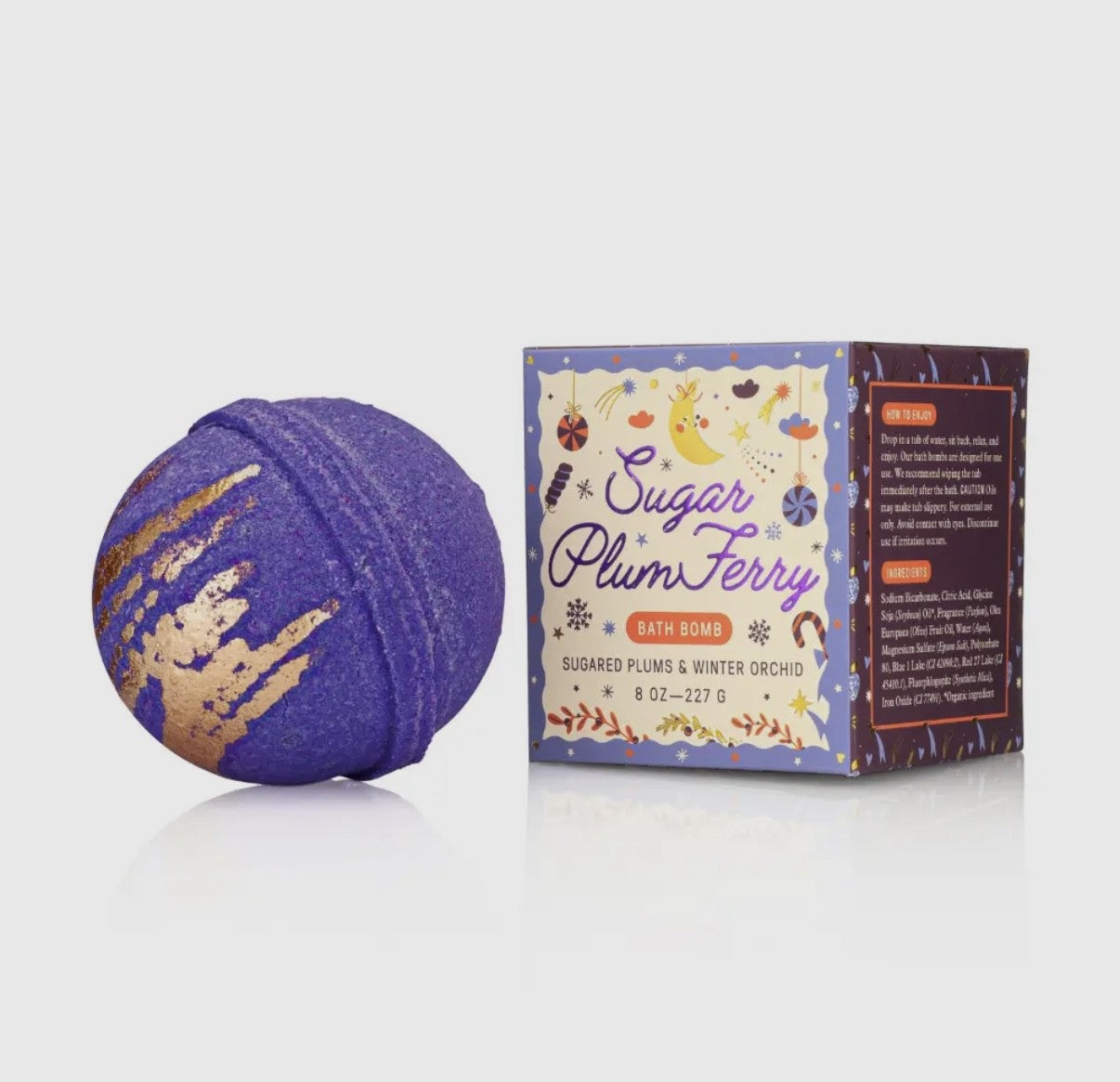 Holiday Winter Bath Bomb – Festive Christmas Spa Gift