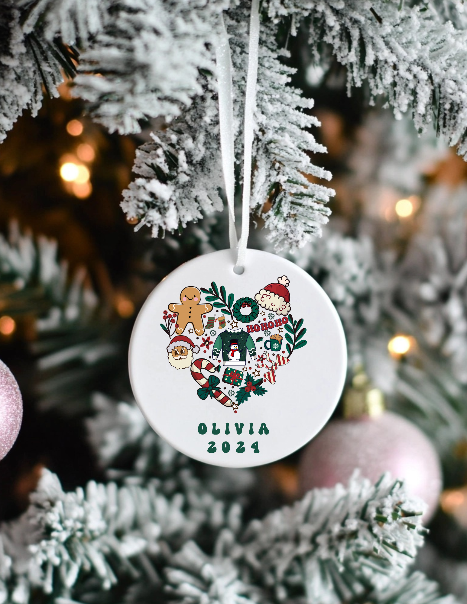 Personalized Teen Christmas Ornament