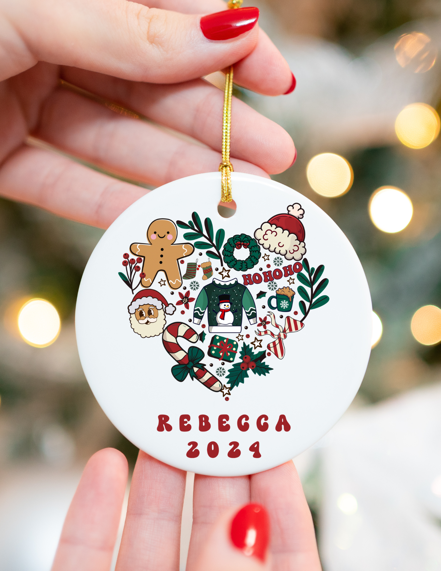 Personalized Teen Christmas Ornament