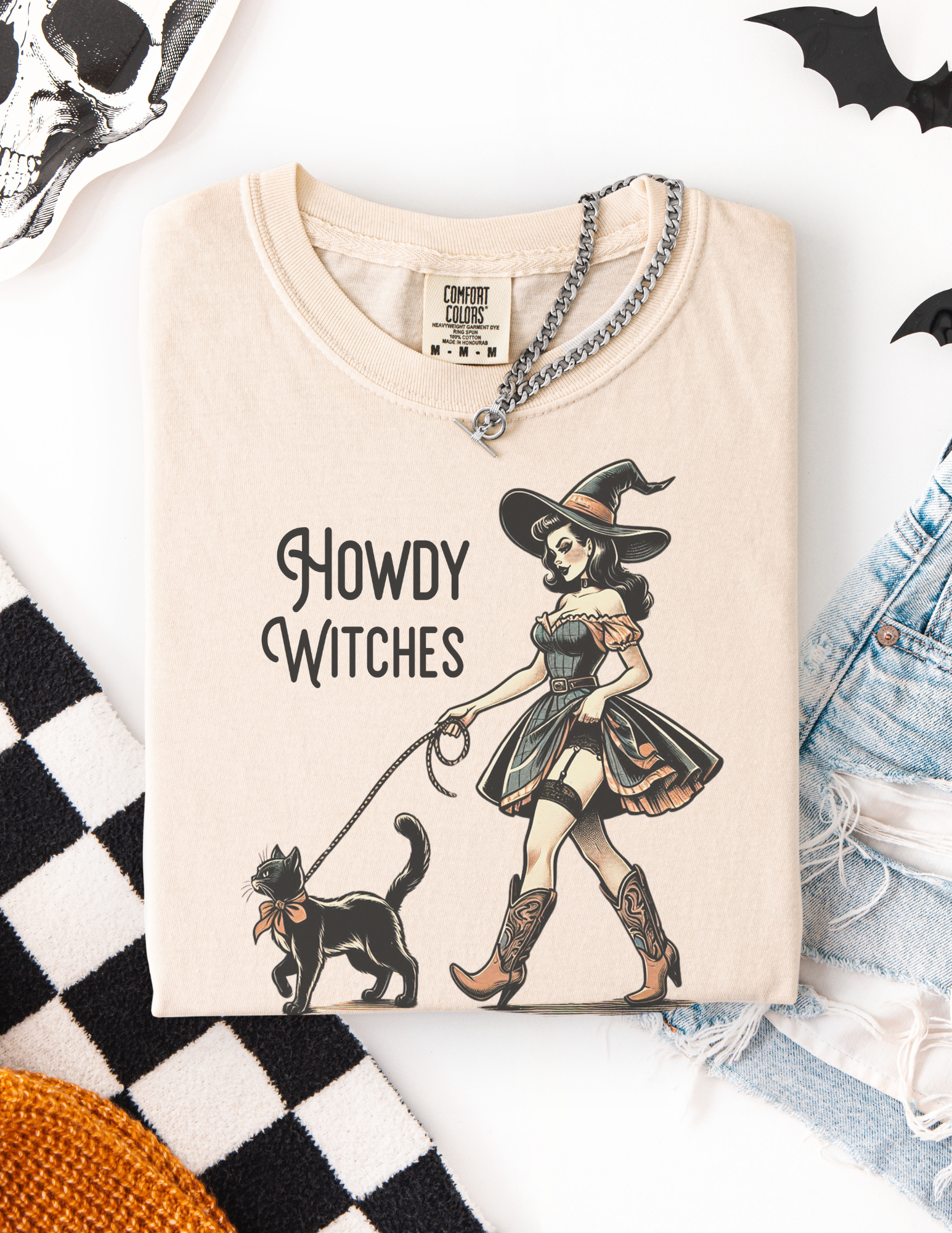 Vintage Western Witch Halloween Shirt