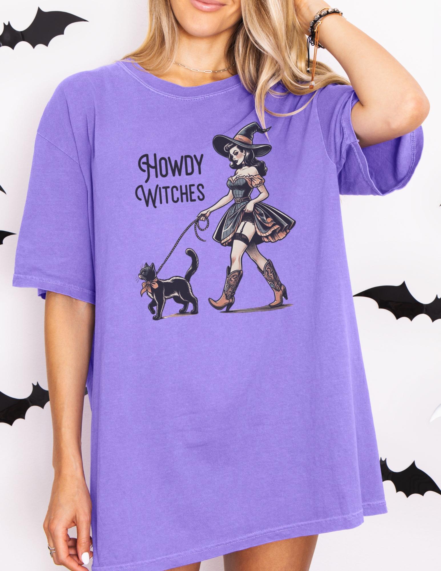 Vintage Western Witch Halloween Shirt