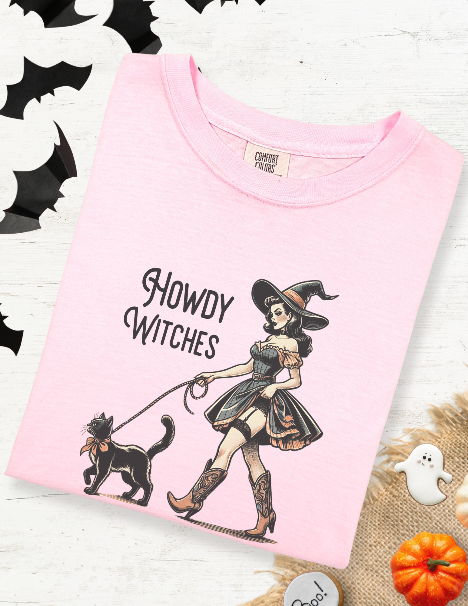 Vintage Western Witch Halloween Shirt
