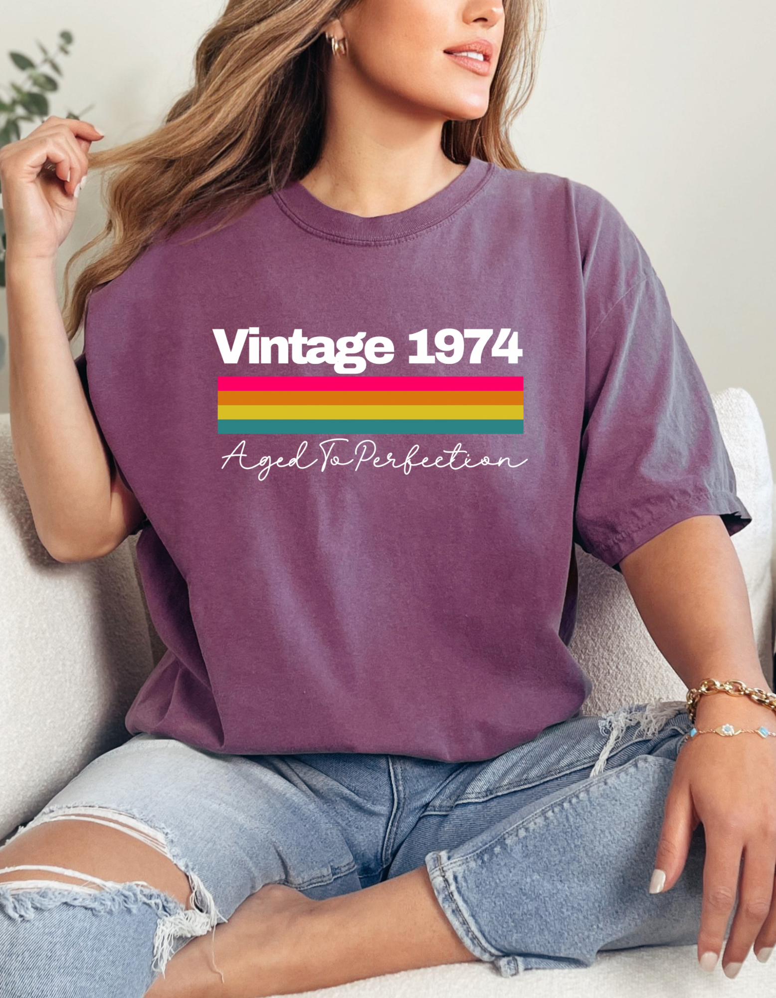 50th Birthday Vintage 1974 Shirt- Comfort Colors Shirt