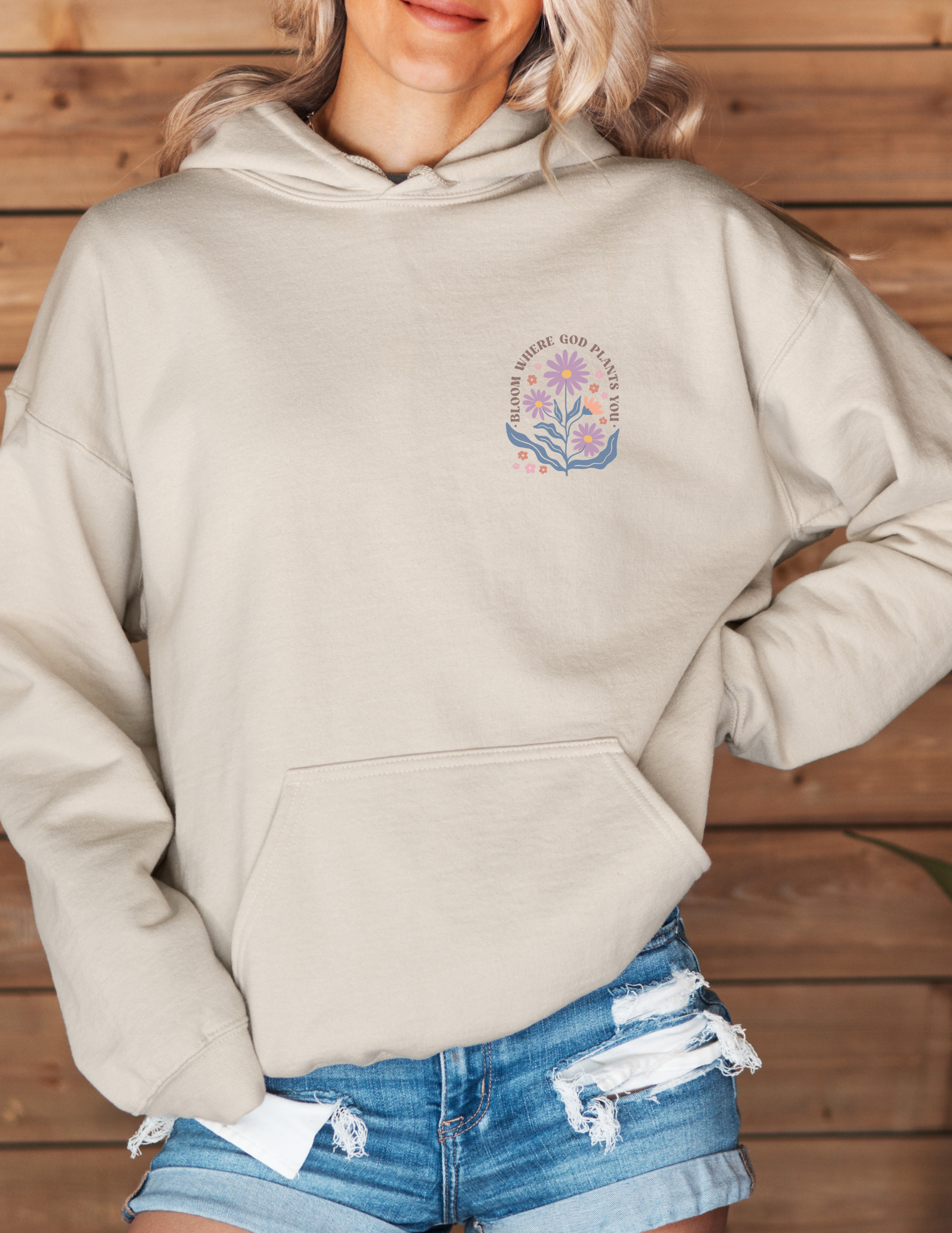 Where God Plants You Bible Verse Wildflower Sweatshirt