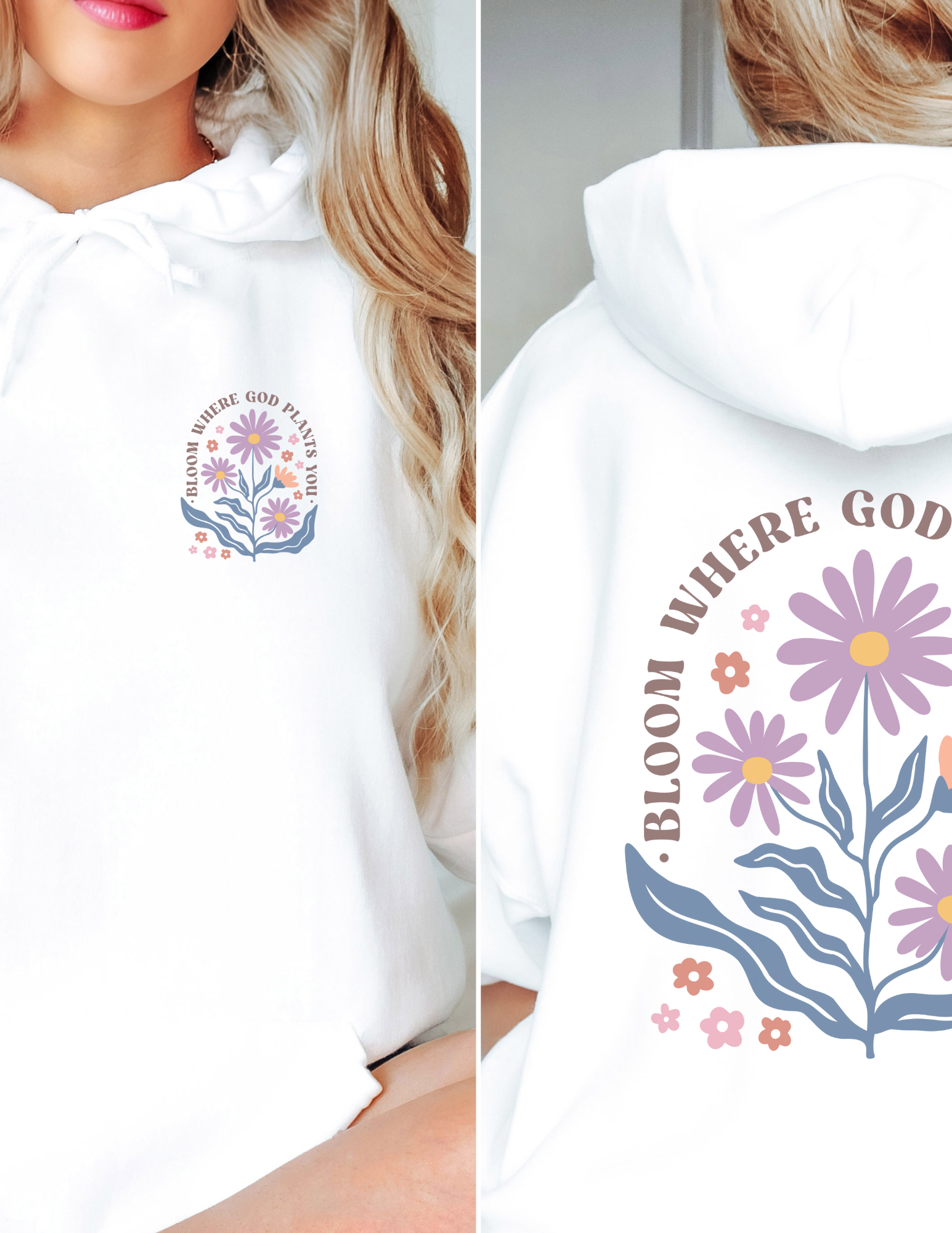 Where God Plants You Bible Verse Wildflower Sweatshirt