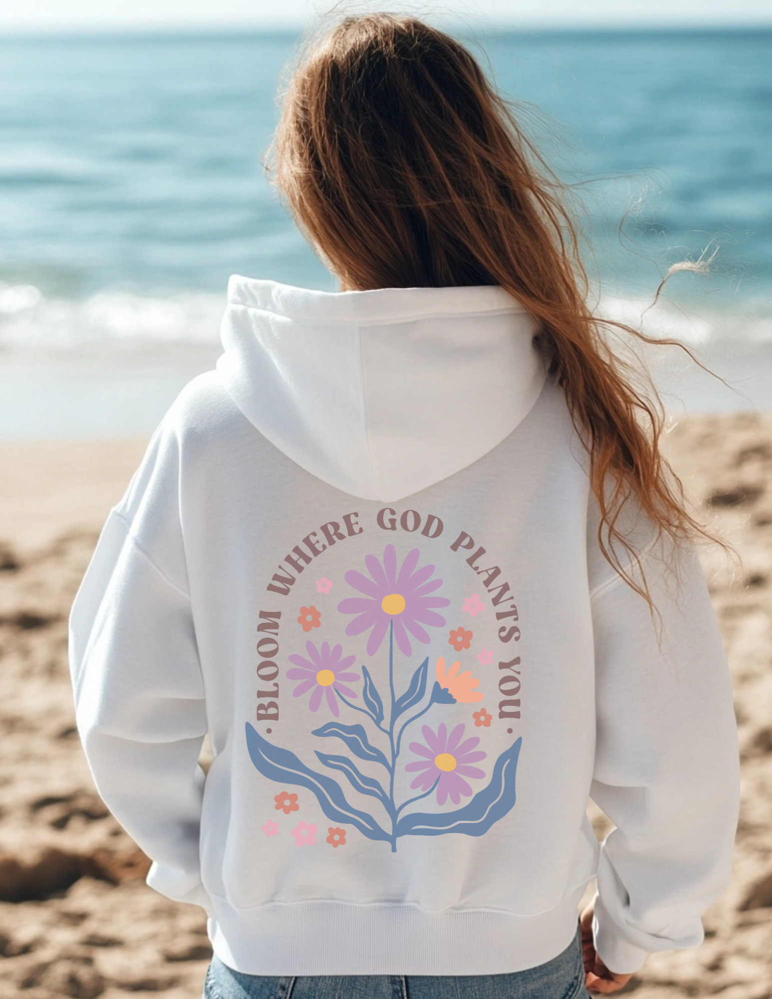 Where God Plants You Bible Verse Wildflower Sweatshirt