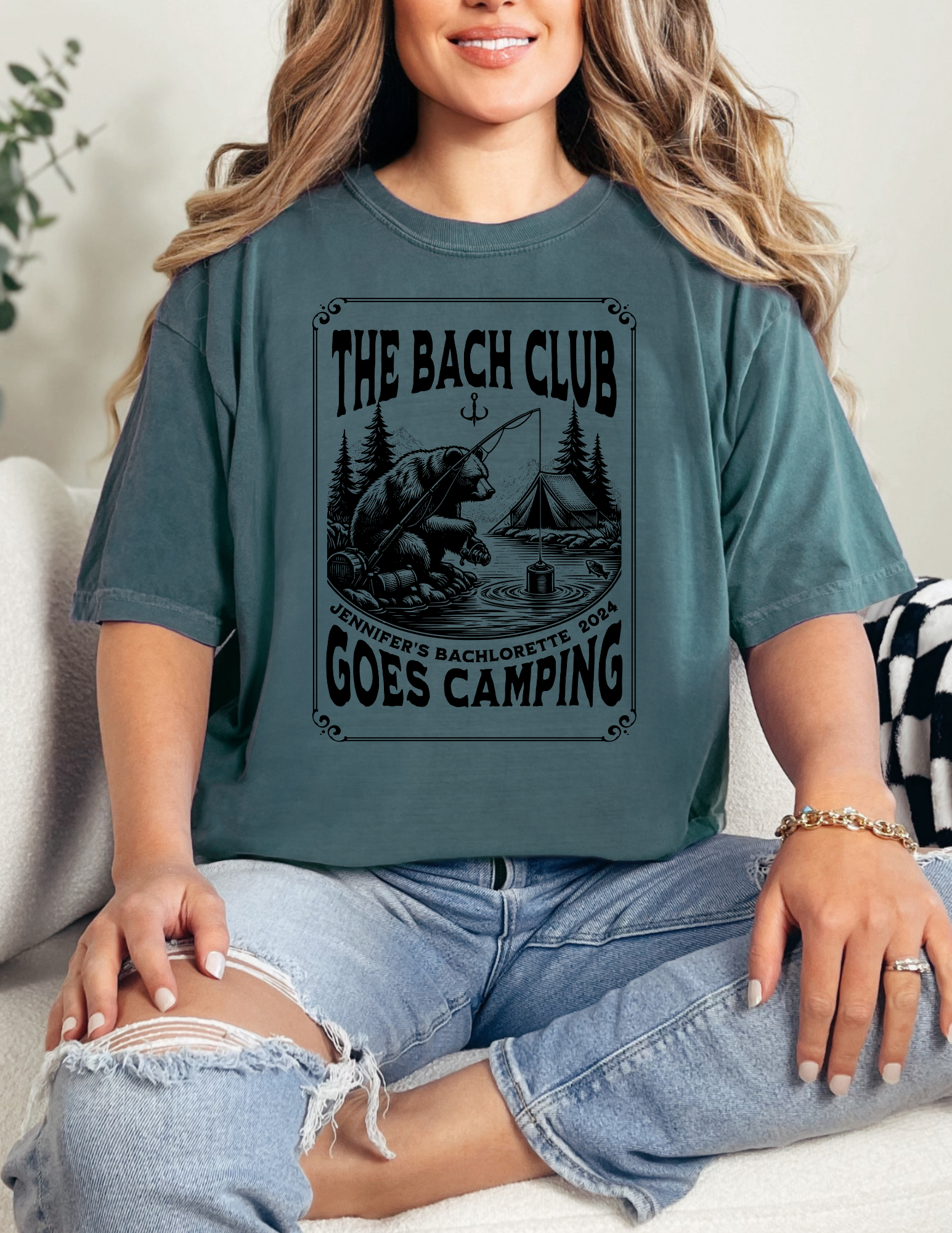 Bachelorette Camping Trip T-Shirt- Personalized