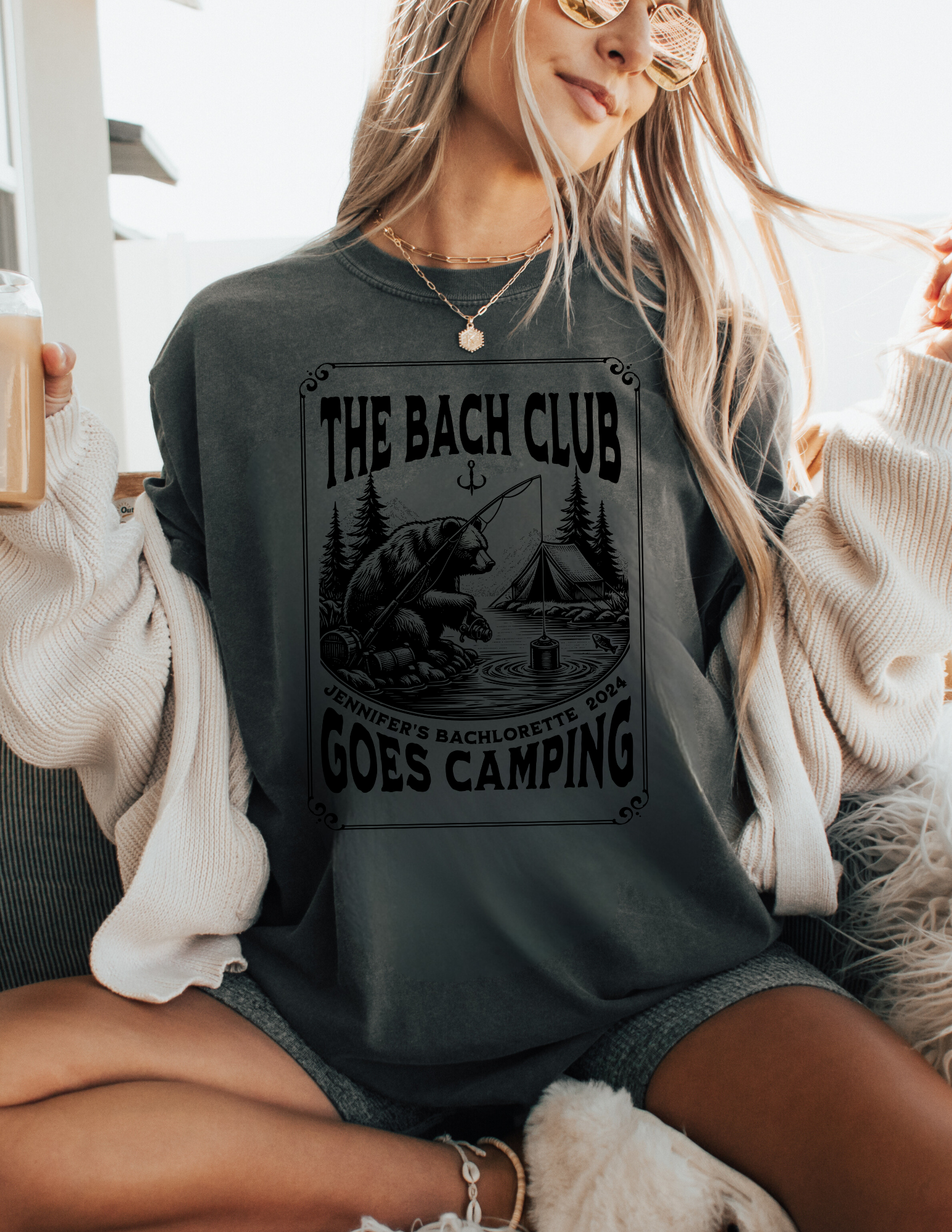 Bachelorette Camping Trip T-Shirt- Personalized