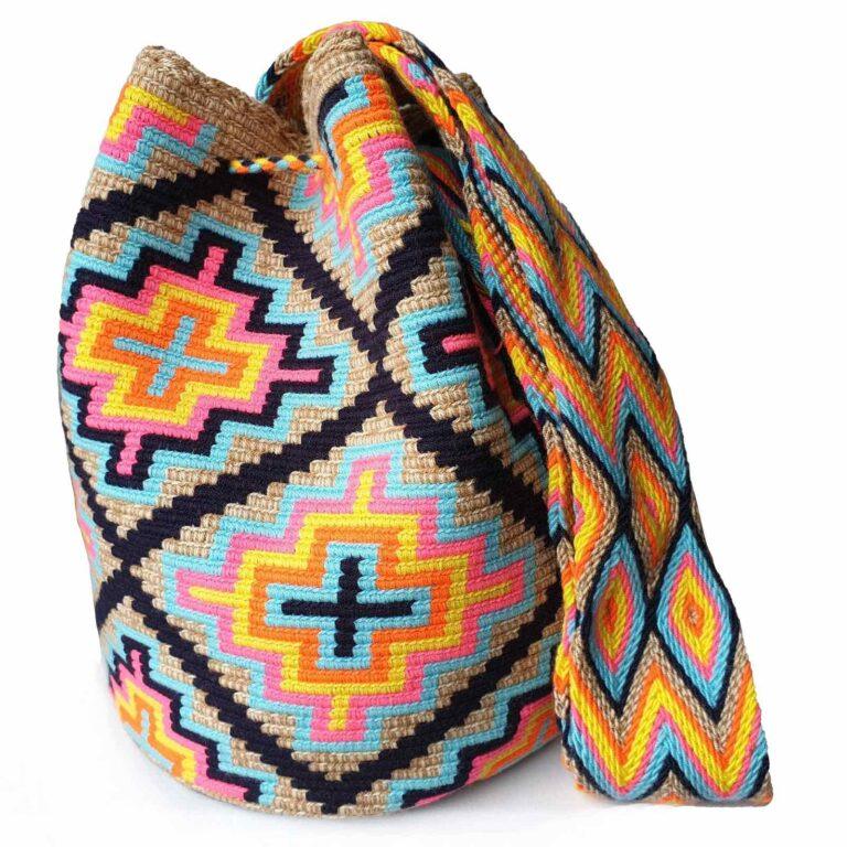 Bahama Lombia Handmade Wayuu Crossbody Bag (Size L) - Mkay Style