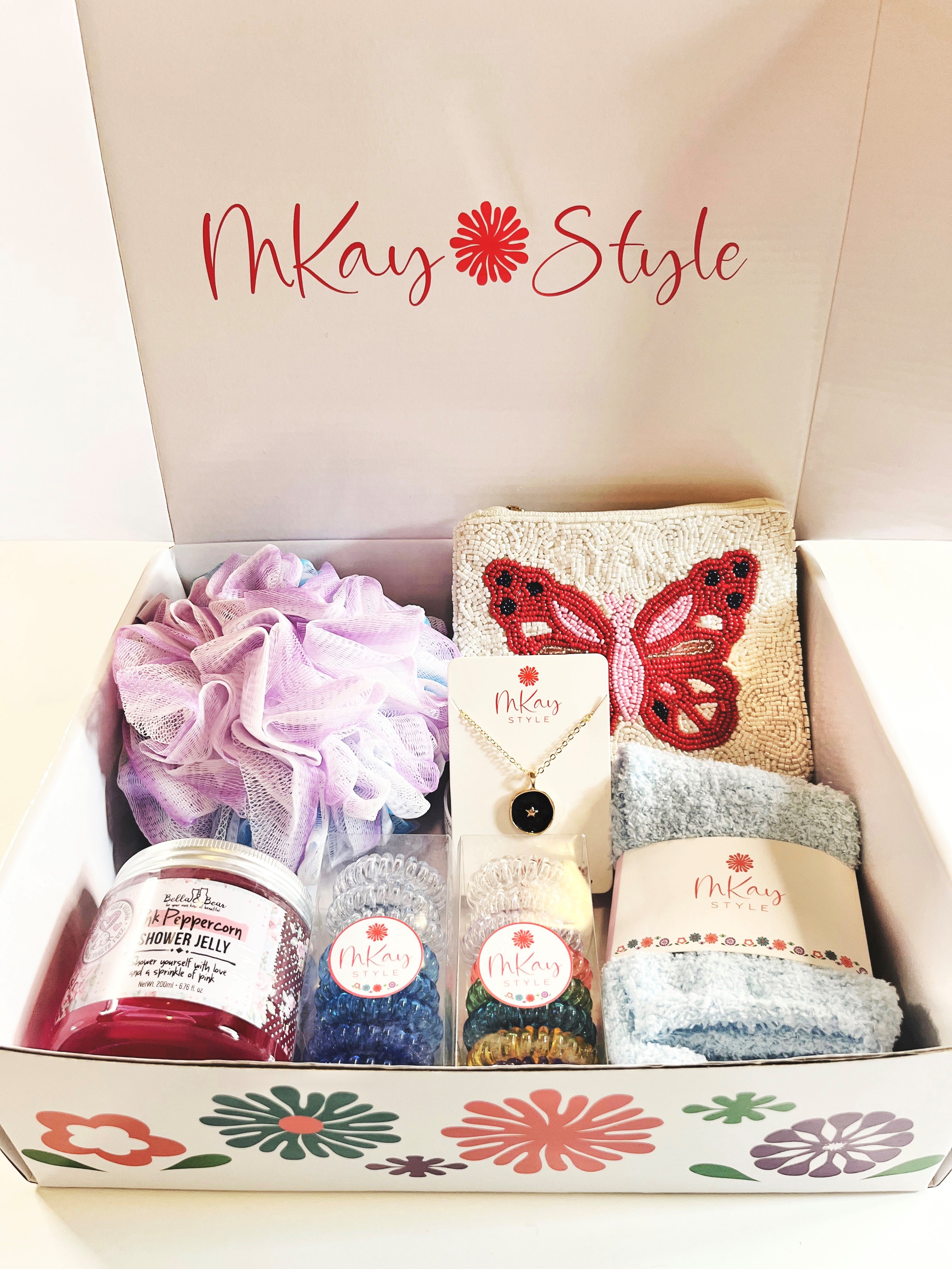 MKay Style Butterfly Blue Gift Box