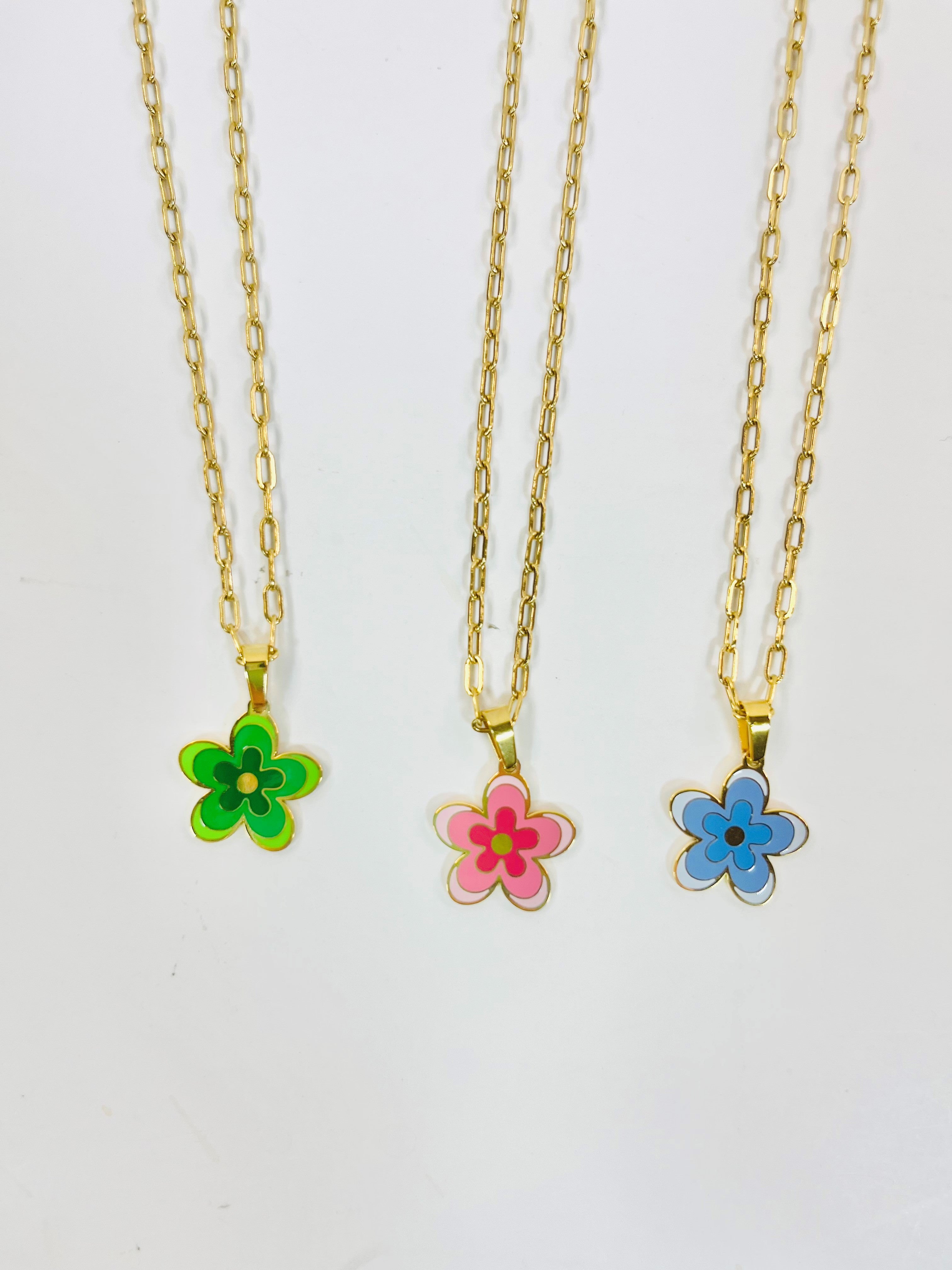 Boho Flower Necklace
