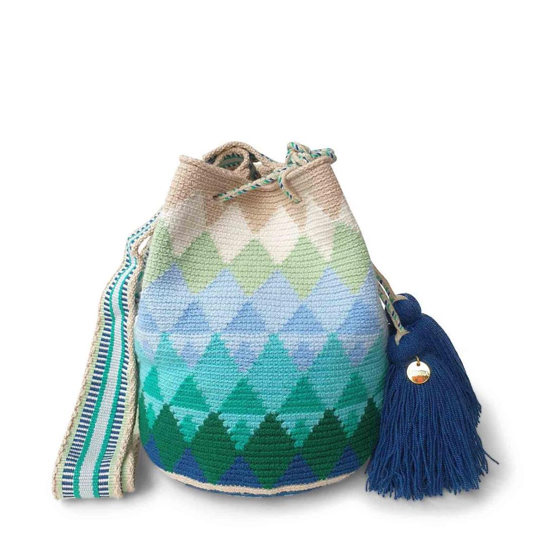 Ocean Lombia Handmade Wayuu Crossbody Bag (Size M) - Mkay Style